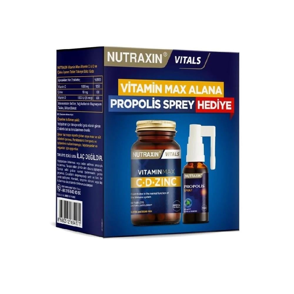 Nutraxin Vitamin Max Propolis Sprey Hediyeli Paket
