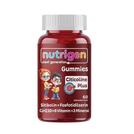 Nutrigen Gummies Citicoline Plus 60 Çiğnenebilir Form