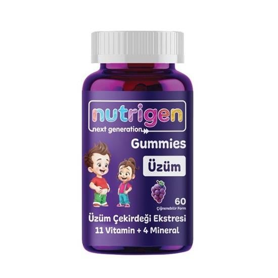 Nutrigen Gummies Üzüm 60 Çiğnenebilir Form
