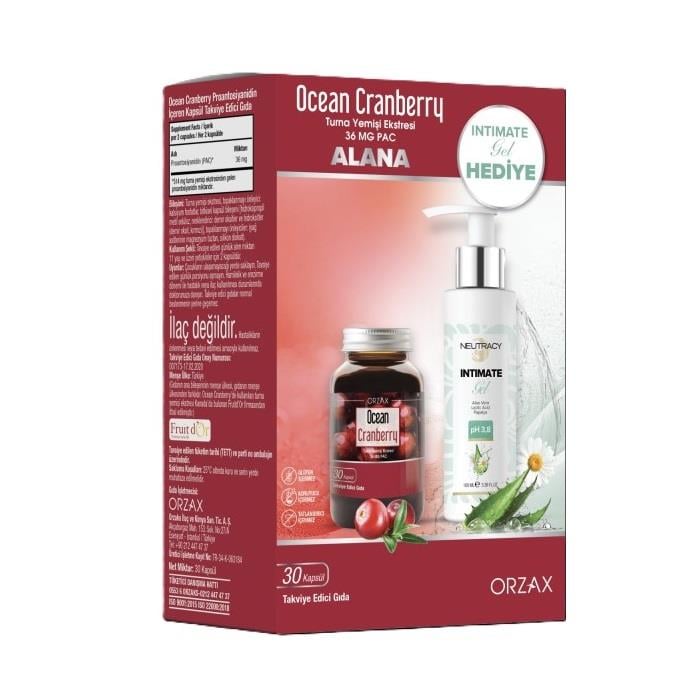 Ocean Cranberry 30 Kapsül İntimate Gel Hediyeli Paket