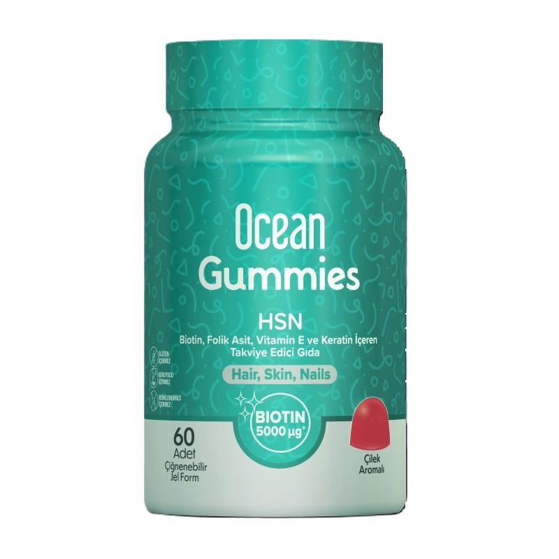 Ocean Gummies HSN Çiğnenebilir Jel Form 60 Adet