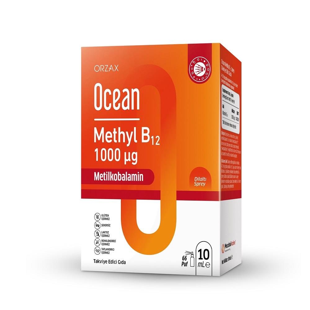 Ocean Methyl B12 1000 mcg Dilaltı Spreyi 10 ml