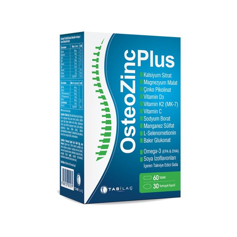 OsteoZinc Plus 60 Tablet 30 Yumuşak Kapsül