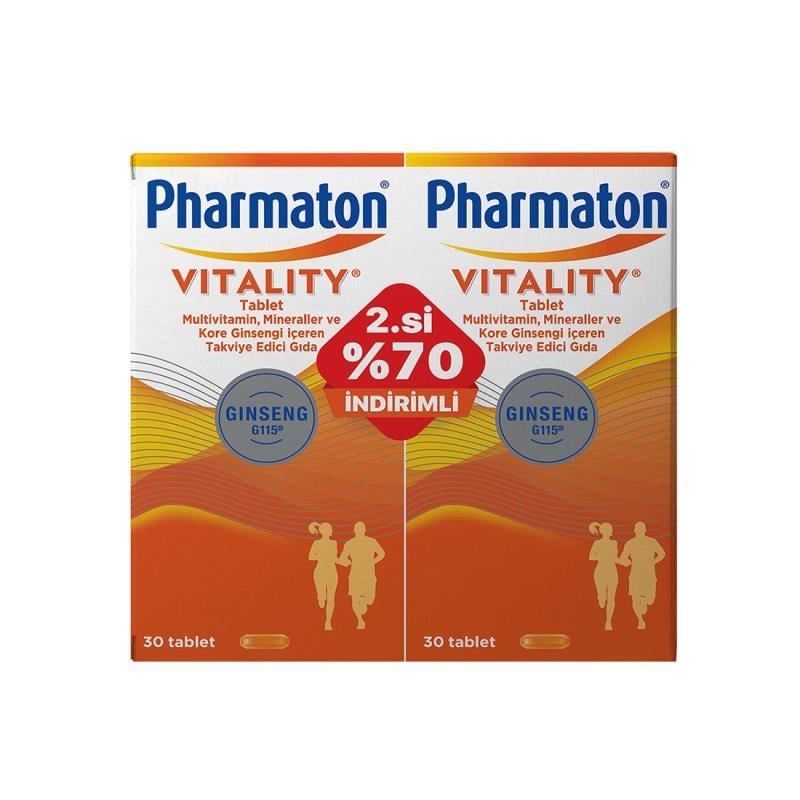 Pharmaton Vitality 30 Tablet Avantajlı 2'li Paket