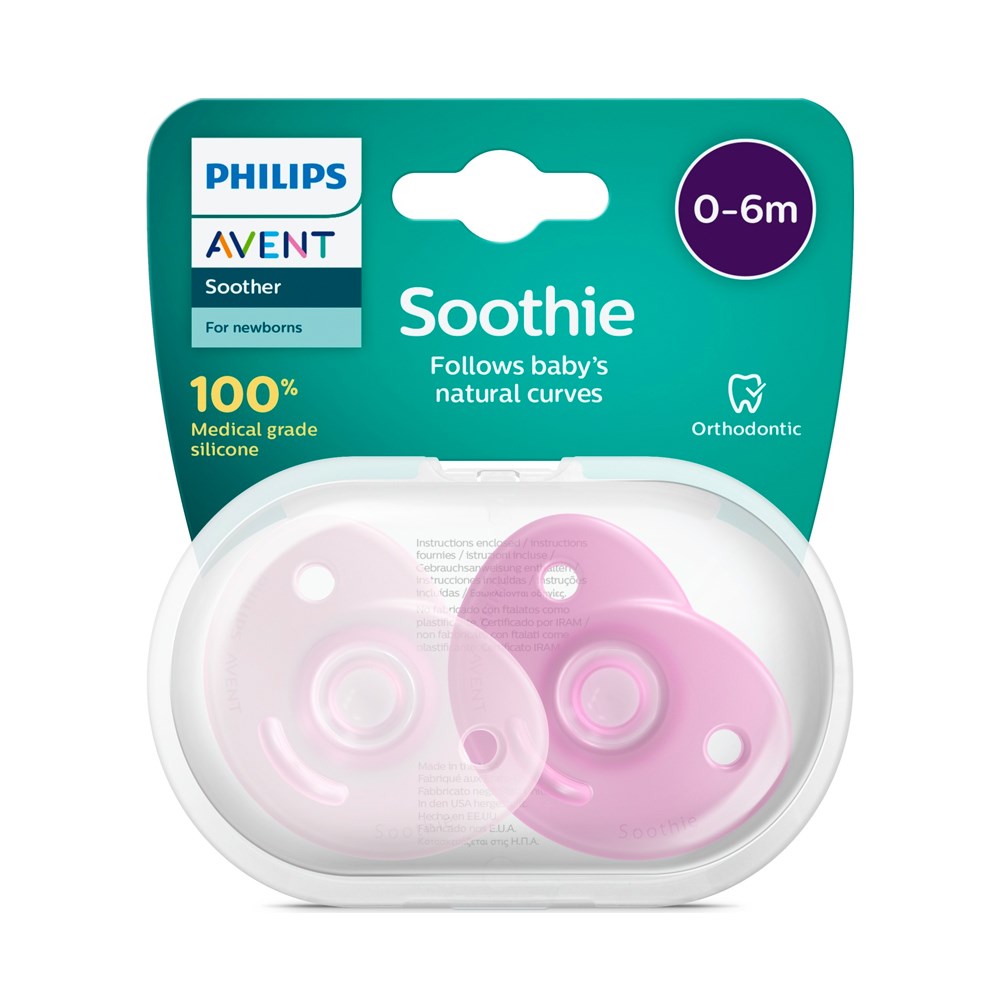 Philips Avent Shoothie 0-6m Pembe Emzik 2'li