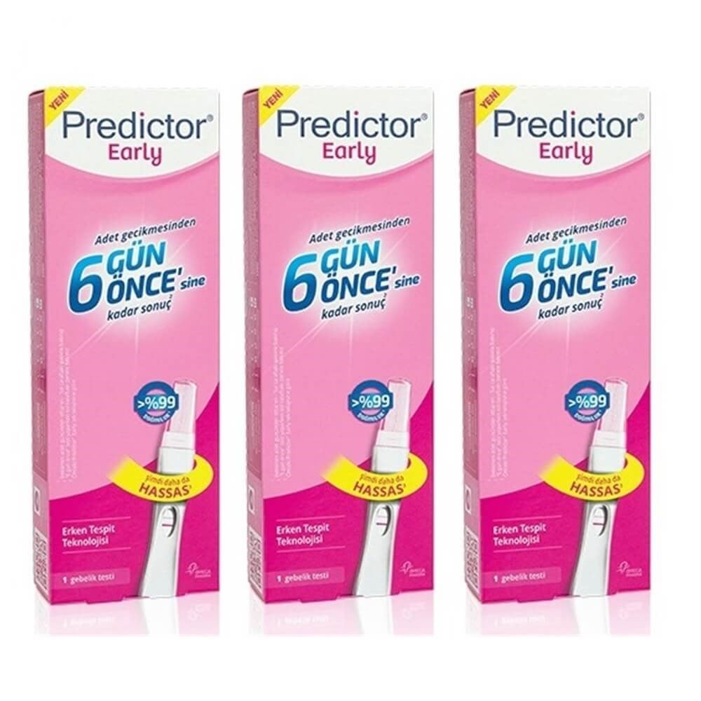 Predictor Early Erken Gebelik Testi 3'lü Paket