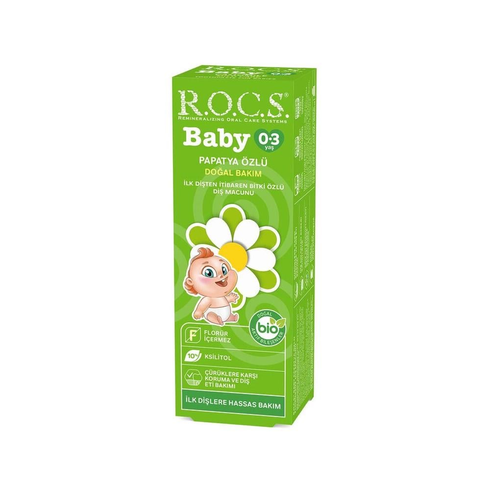 ROCS Baby 0-3 Yaş Diş Macunu 35 ml /  Papatya Özlü