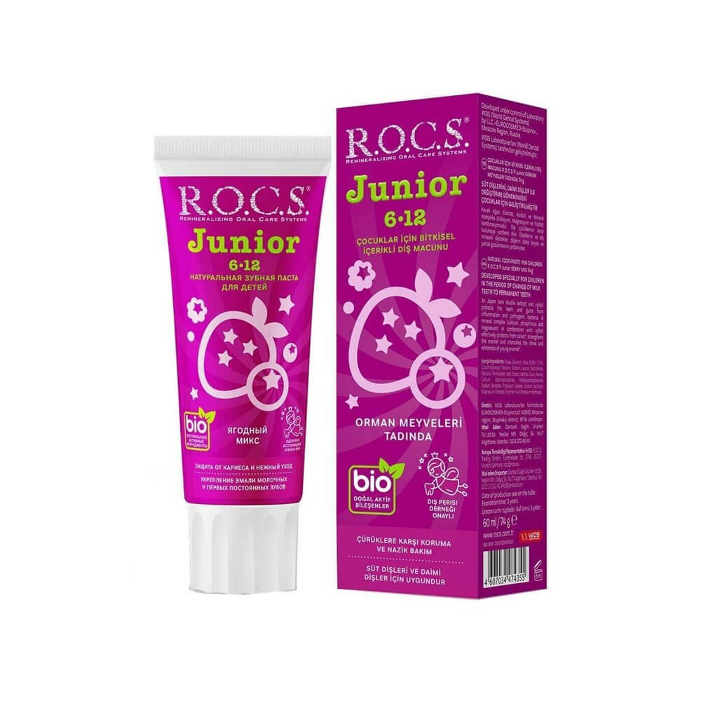 ROCS Junior 6-12 Diş Macunu 60 ml / Orman Meyveleri