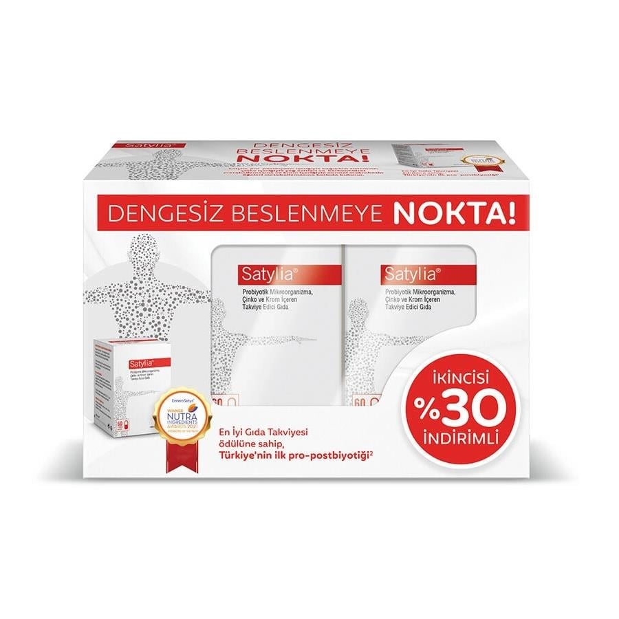 Satylia Probiyotik 60 Kapsül 2'li Paket