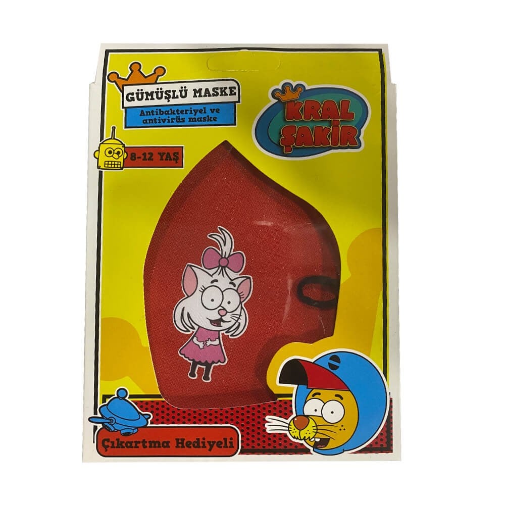 Siva Derm Gümüşlü Çocuk Maskesi Kız