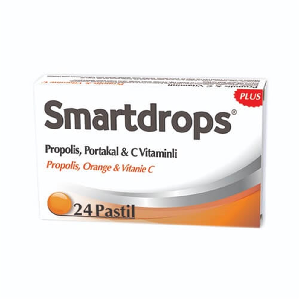 Smartdrops Portakallı ve C Vitaminli Pastil