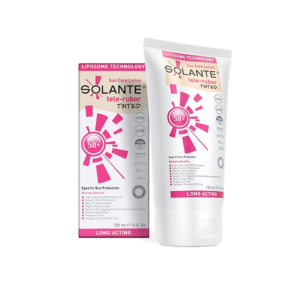 Solante Tele-Rubor Tinted SPF 50+ Güneş Koruyucu 150 ml