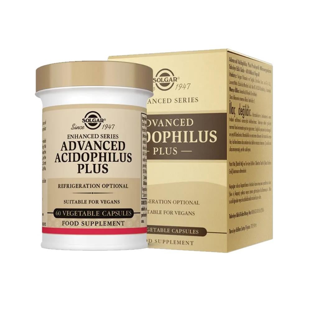 Solgar Advanced Acidophilus Plus 60 Kapsül