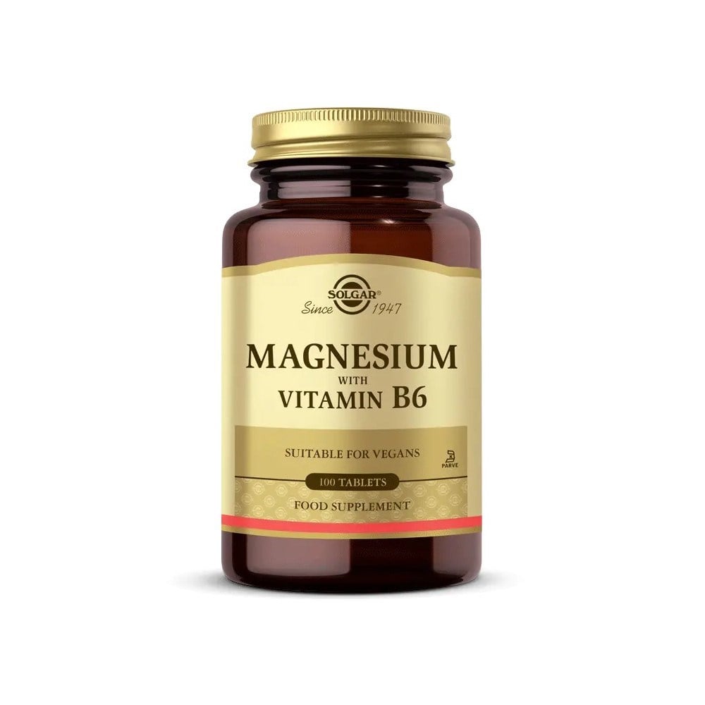 Solgar Magnesium Vitamin B6 100 Tablet