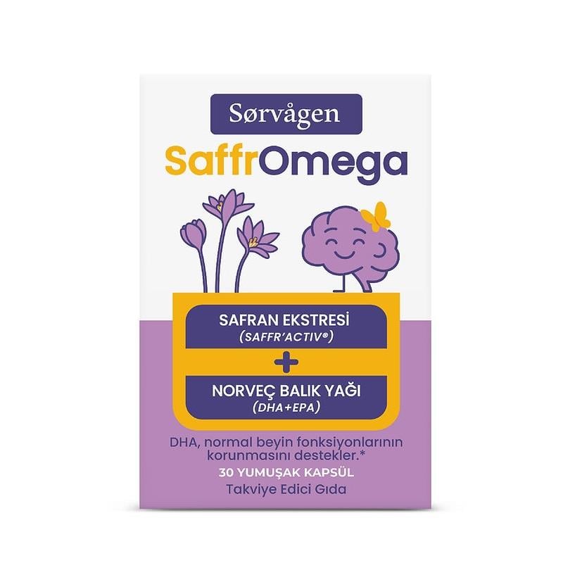 Sorvagen SaffrOmega Safran ve Omega3 30 Yumuşak Kapsül