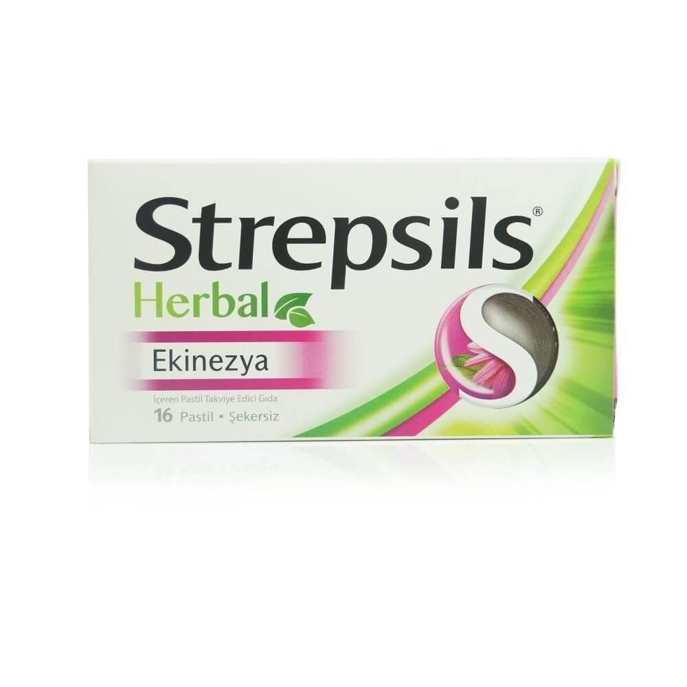 Strepsils Herbal Ekinezya Şekersiz Pastil