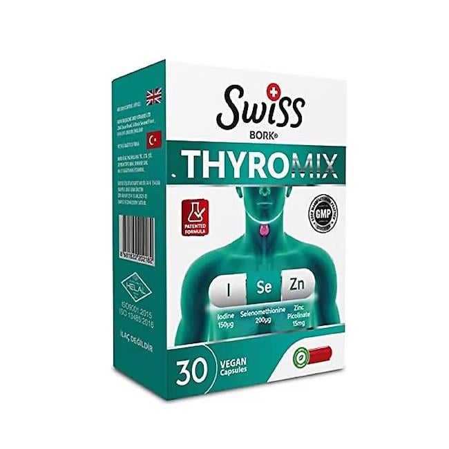 Swiss Bork Thyromix 30 Vegan Kapsül