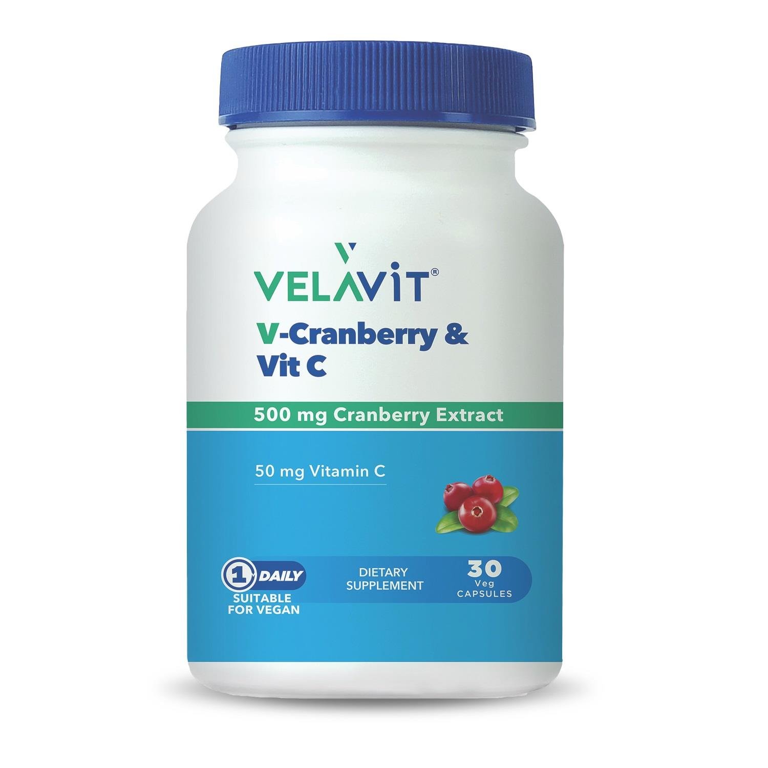 Velavit V-Cranberry & Vitamin C 30 Kapsül