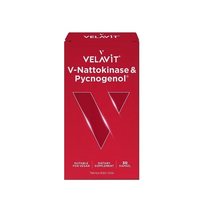 Velavit V-Nattokinase Pycnogenol 30 Kapsül