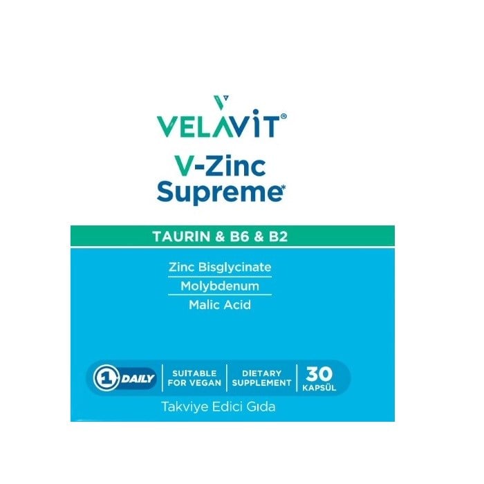 Velavit V-Zinc Supreme 30 Kapsül