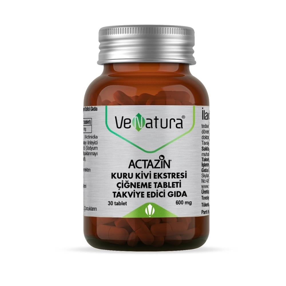 VeNatura Actazin Kuru Kivi Ektresi 30 Çiğneme Tablet