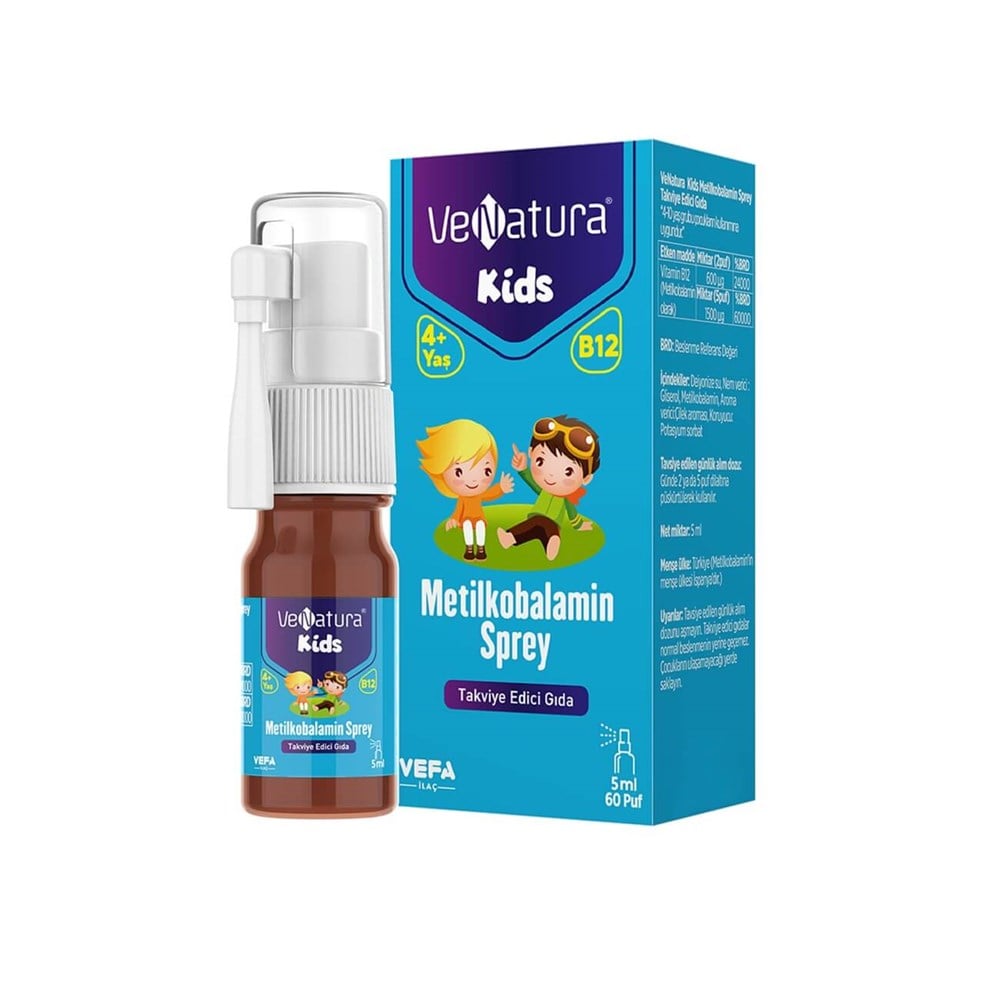 VeNatura Kids Metilkobalamin Sprey 5 ml 60 Puf