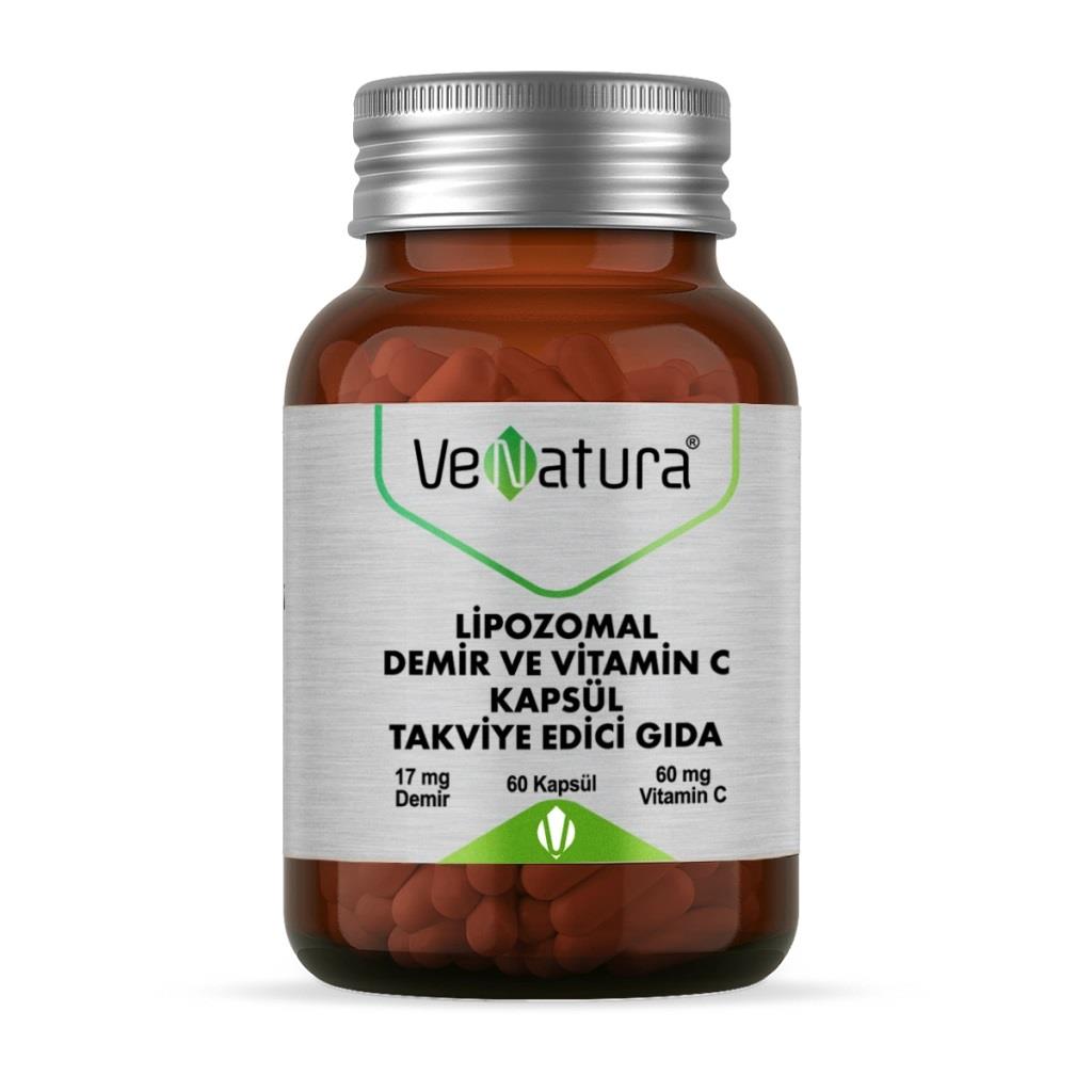 VeNatura Lipozomal Demir ve Vitamin C 60 Kapsül