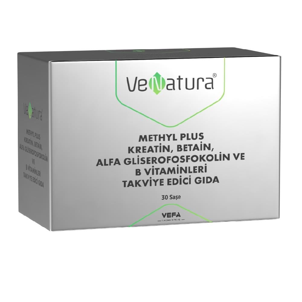 VeNatura Methyl Plus Kreatin, Betain, Alfa Gliserofosfokolin ve B Vitaminleri 30 Saşe