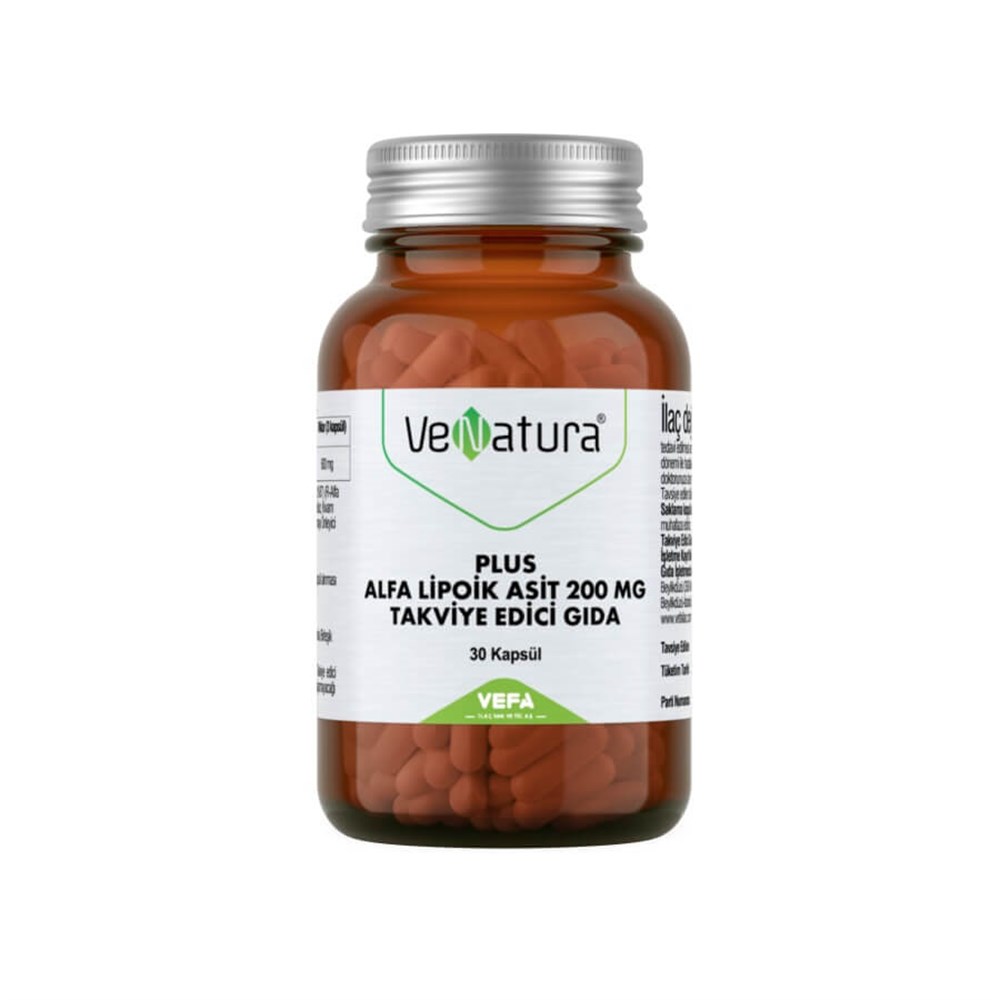 VeNatura Plus Alfa Lipoik Asit 200 mg 30 Kapsül