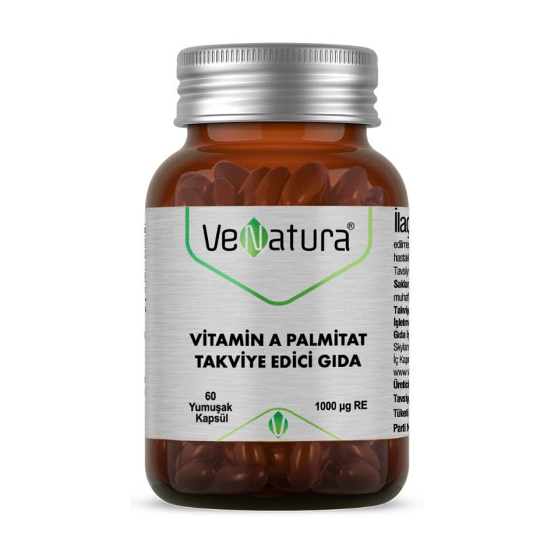 VeNatura Vitamin A Palmitat 60 Yumuşak Kapsül