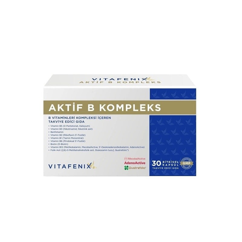 Vitafenix Aktif B Kompleks 30 Kapsül