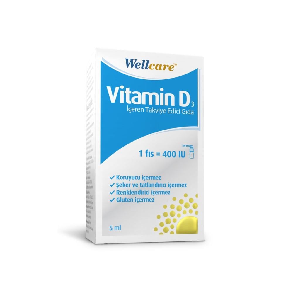Wellcare Vitamin D3 400IU 5 ml Sprey