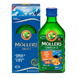 Möller's Omega 3 250 ml Tutti Frutti Aromalı Balık Yağı
