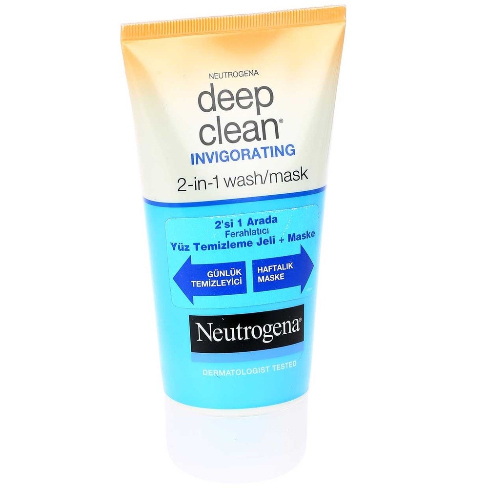 Neutrogena Deep Clean 2'si 1 Arada Yüz Temizleme Jeli & Maske 150 ml