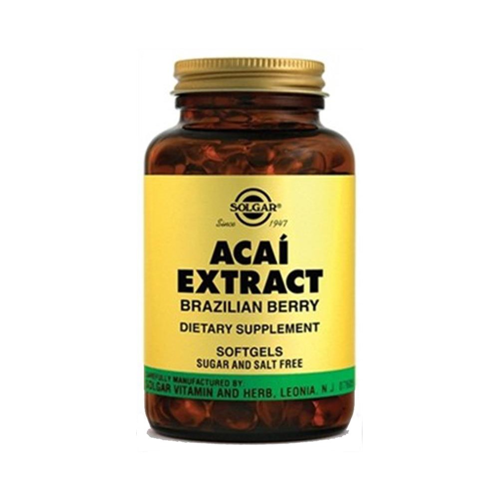 Solgar Acai Extract Brazilian Berry 60 Softjel