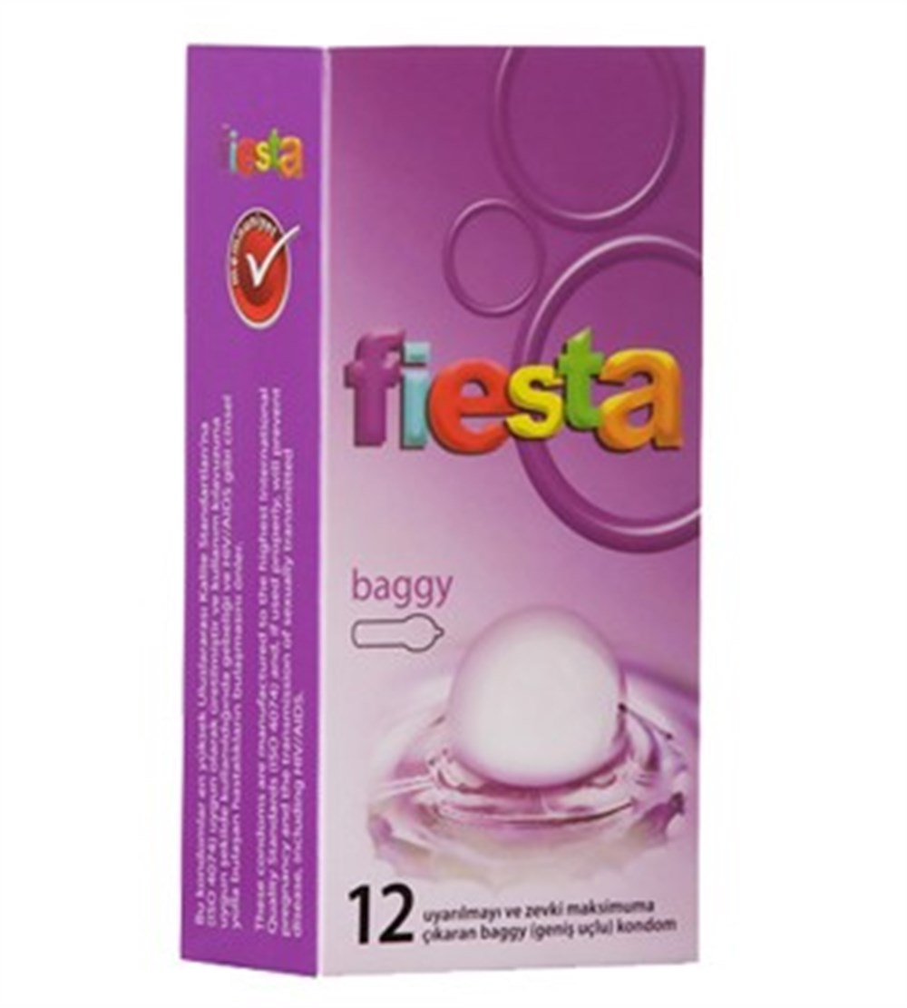 Fiesta Baggy - Geniş Uçlu Prezervatif