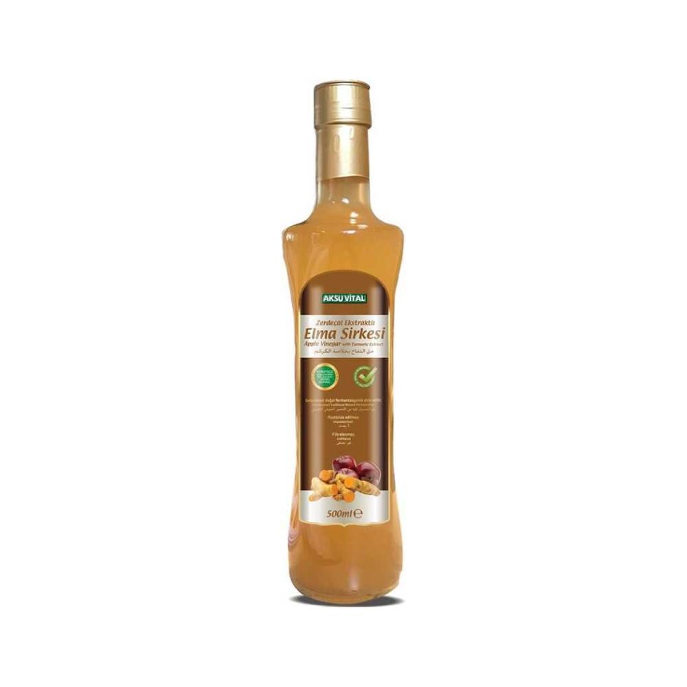 Aksu Vital Zerdeçal Ekstraktlı Elma Sirkesi 500 ml