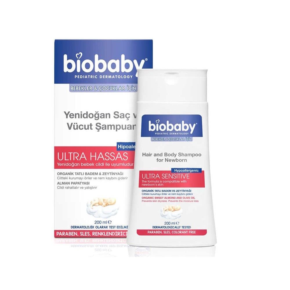 Biobaby Yenidoğan Saç ve Vücut Şampuanı 200 ml