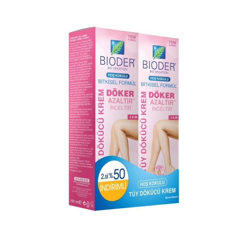 Bioder Tüy Dökücü Krem 100 ml İkili Paket