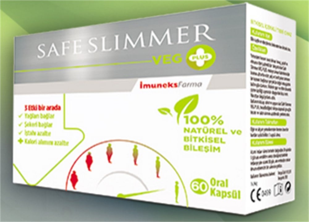 Safe Slimmer Veg+ Plus 60 Oral Kapsül