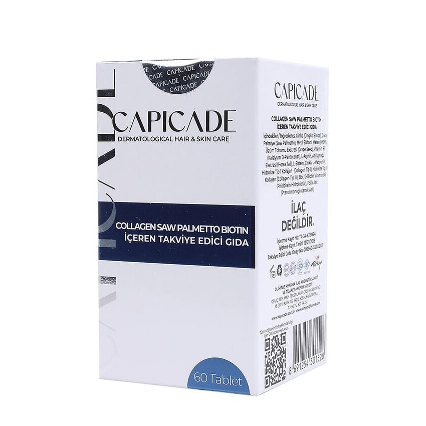 Capicade Collagen Saw Palmetto Biotin 60 Tablet