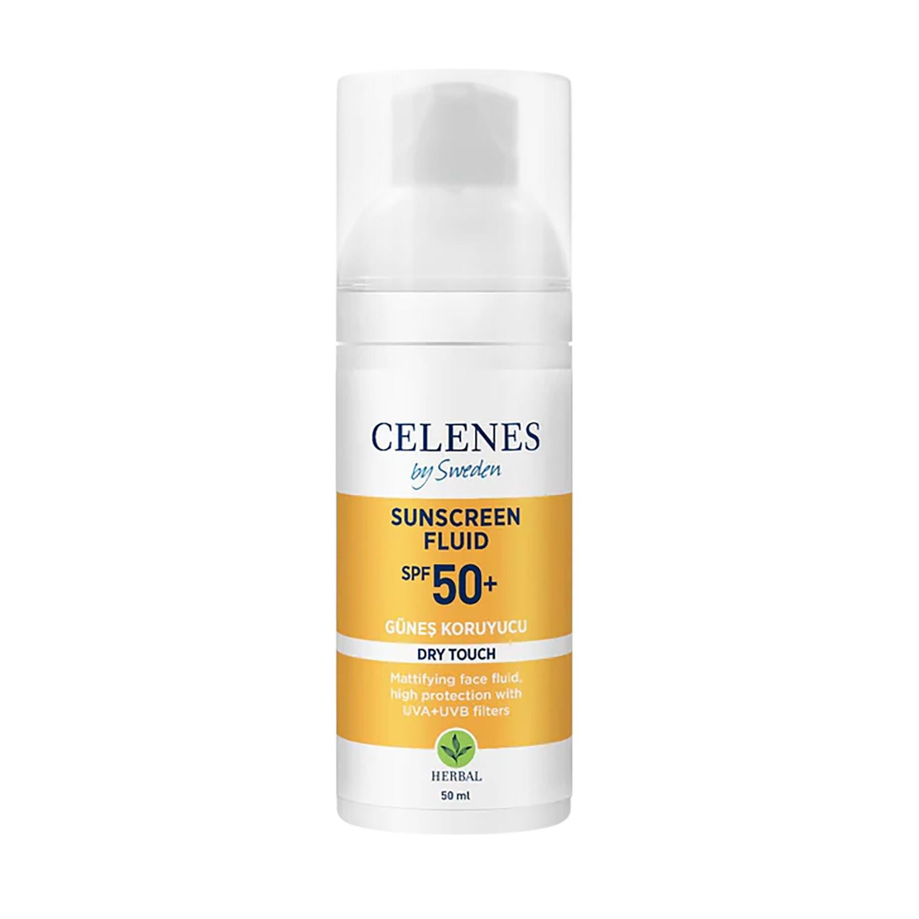 Celenes By Sweden Dry Touch SPF50+ Güneş Koruyucu 50 ml