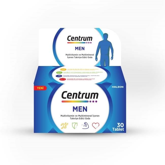 Centrum Men Multivitamin ve Multimineral 30 Tablet