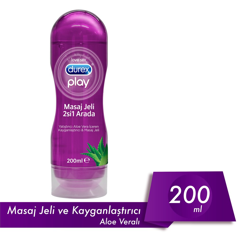 Durex Masaj Jeli ve Kayganlaştırıcı Play Aloe Vera 200 ml
