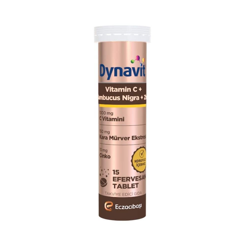 Dynavit Vitamin C + Sambucus Nigra 15 Efervesan Tablet