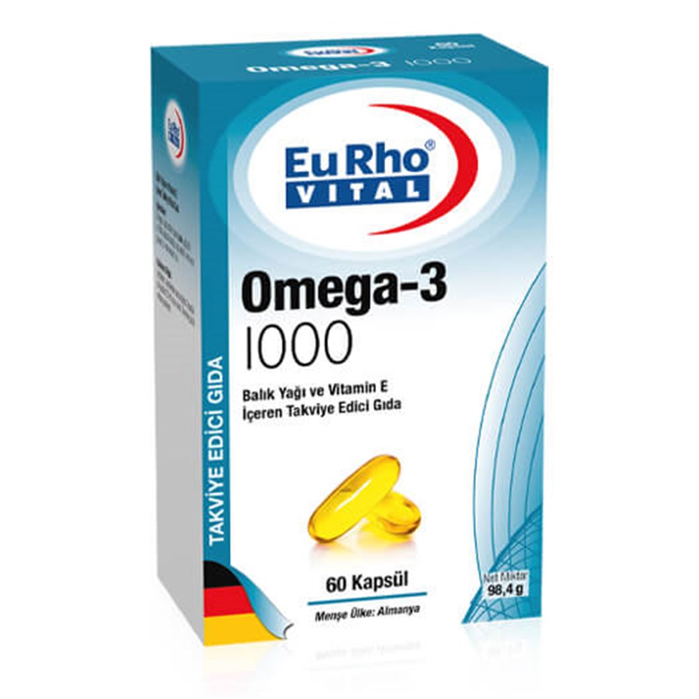 EuRho Vital Omega-3 1000 60 Kapsül