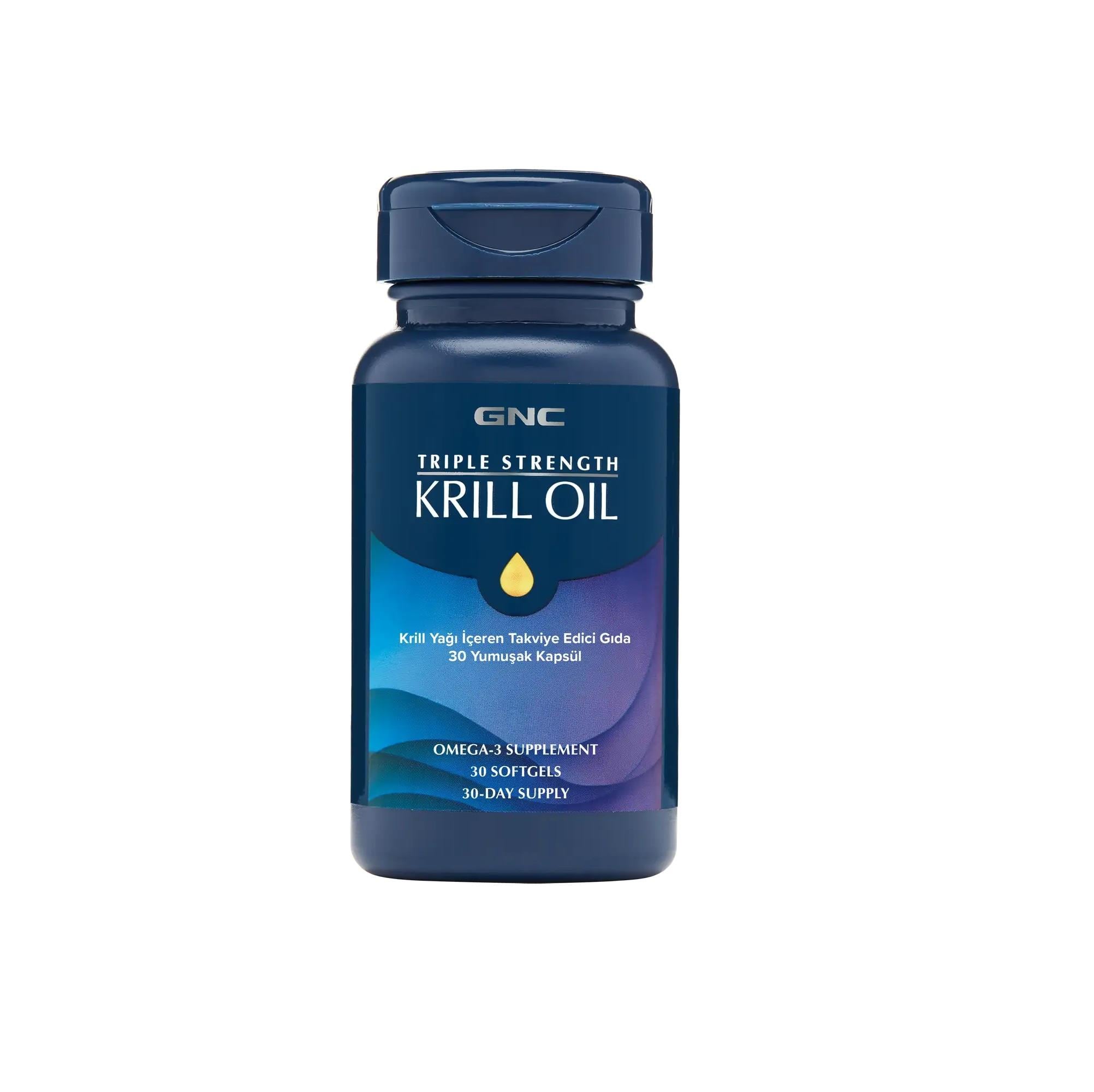 GNC Triple Strenght Krill Oil 30 Kapsül