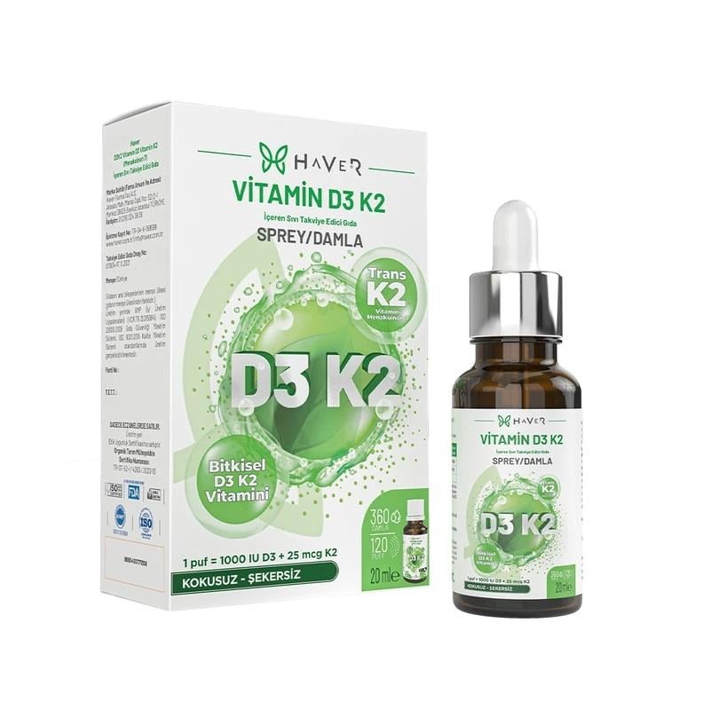 Haver Vitamin D3K2 Damla 20 ml