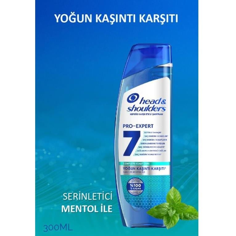 Head & Shoulders Pro-Expert 7 Nane ve Mentol İle Yoğun Kaşıntı Karşıtı Şampuan 300 ml
