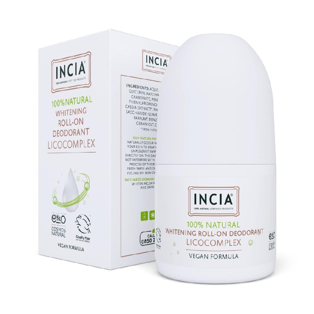 INCIA Doğal Roll-on Deodorant Beyazlatıcı Ter Kokusu Önleyici 50 ml